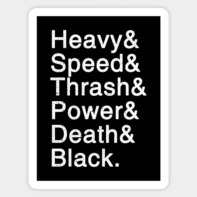 Metal Helvetica Sticker by VanHand